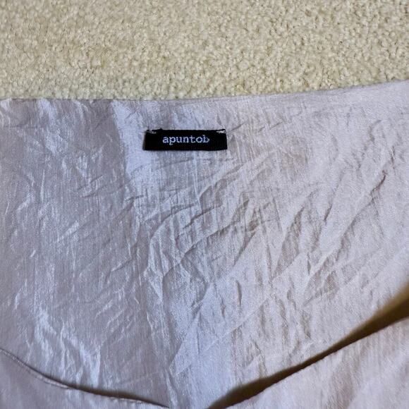 Apuntob 100% Silk Sleeveless Top Large Made in Italy Minimalist Luxury VGUC - Picture 4 of 6